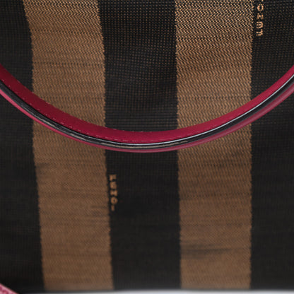 Fendi Pequin Vitello Small Shoulder Tote Tobacco Amarena 15 of 17