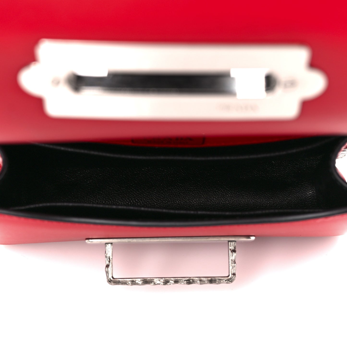 City Calfskin Saffiano Crystal Cahier Bag Fuoco Black