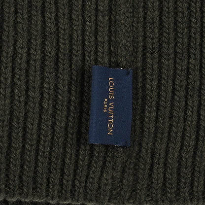 Louis Vuitton Wool LV initials Monogram Beanie Hat Khaki 3 of 4