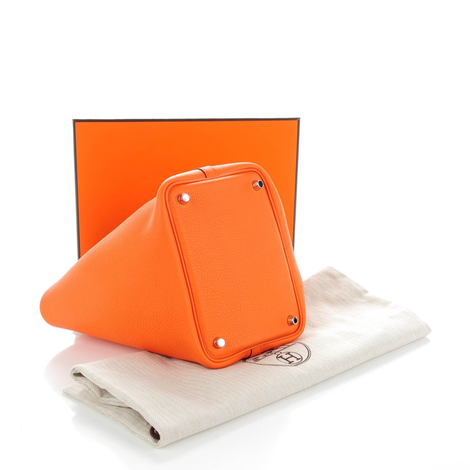 Hermes Togo Picotin Lock 18 PM Orange 4 of 9