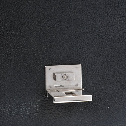 Celine Drummed Calfskin Suede Large Trapeze Black 5 of 9