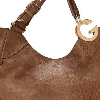 Gucci Grained Calfskin Medium Charlotte Hobo Light Brown 7 of 11