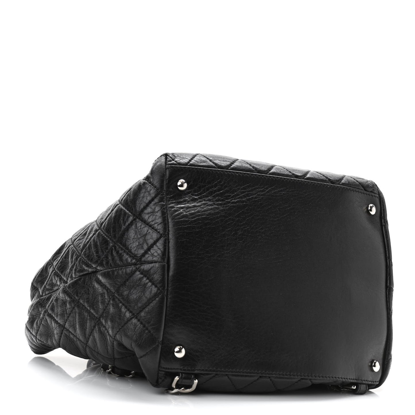 Lambskin Quilted Beijing Backpack Black
