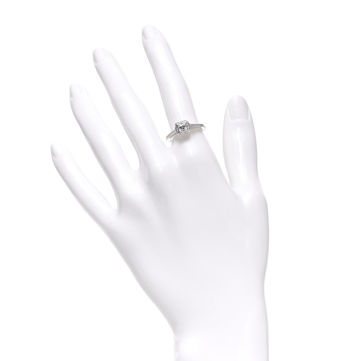 Tiffany Platinum Diamond .41ct Legacy Engagement Ring 52 6 2 of 7