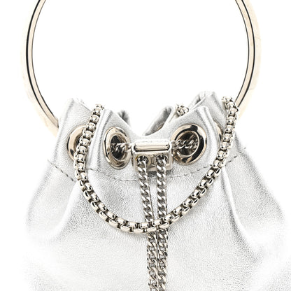 Jimmy Choo Metallic Nappa Micro Bon Bon Bag Silver 8 of 10