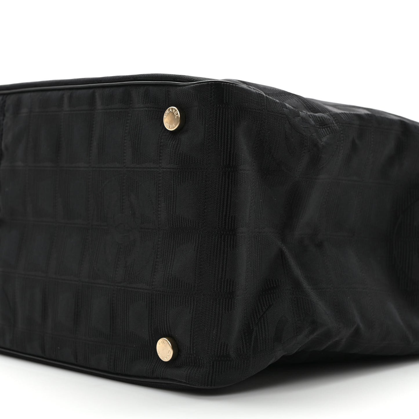 Nylon Large Travel Tote Black