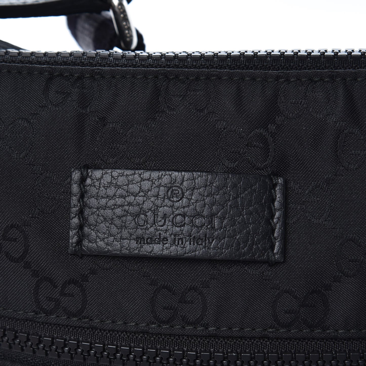 Nylon Monogram Mini Flat Messenger Bag Black