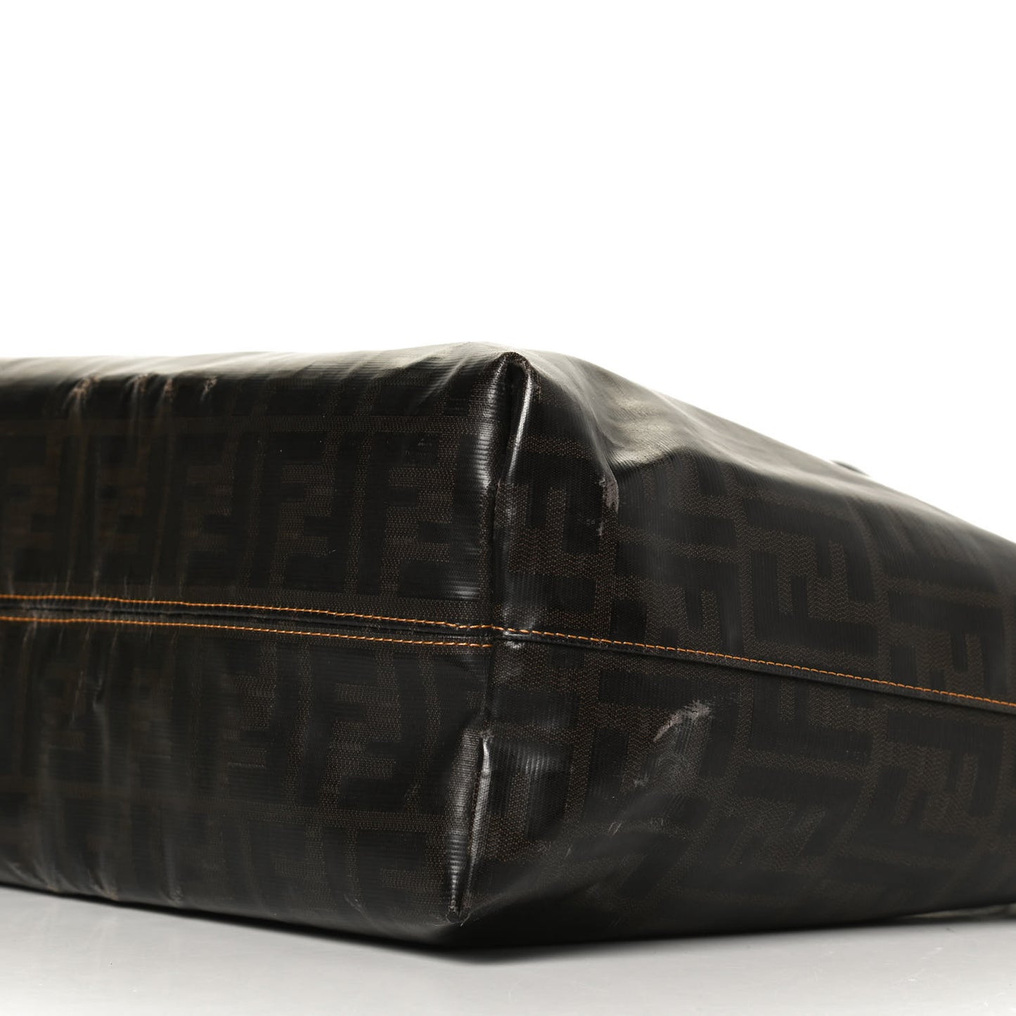Zucca Spalmati Matrioska Small Roll Tote Tobacco Black