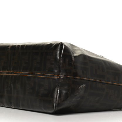 Fendi Zucca Spalmati Matrioska Small Roll Tote Tobacco Black 11 of 16