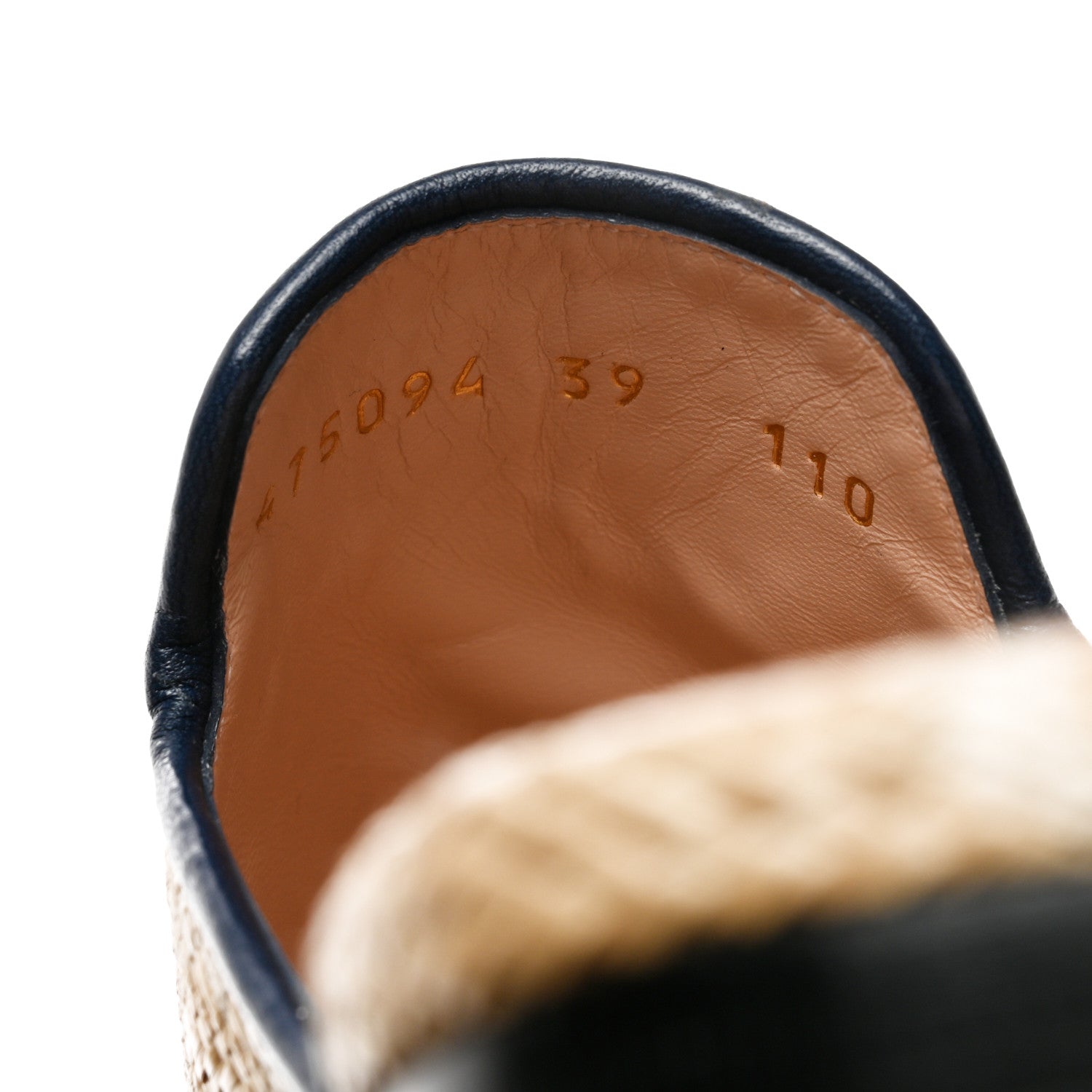 Gucci Raffia Malaga Kid GG Monogram Chevron Horsebit Womens Princetown Slippers 39 Natural Mystic White Blue Agata 6 of 8