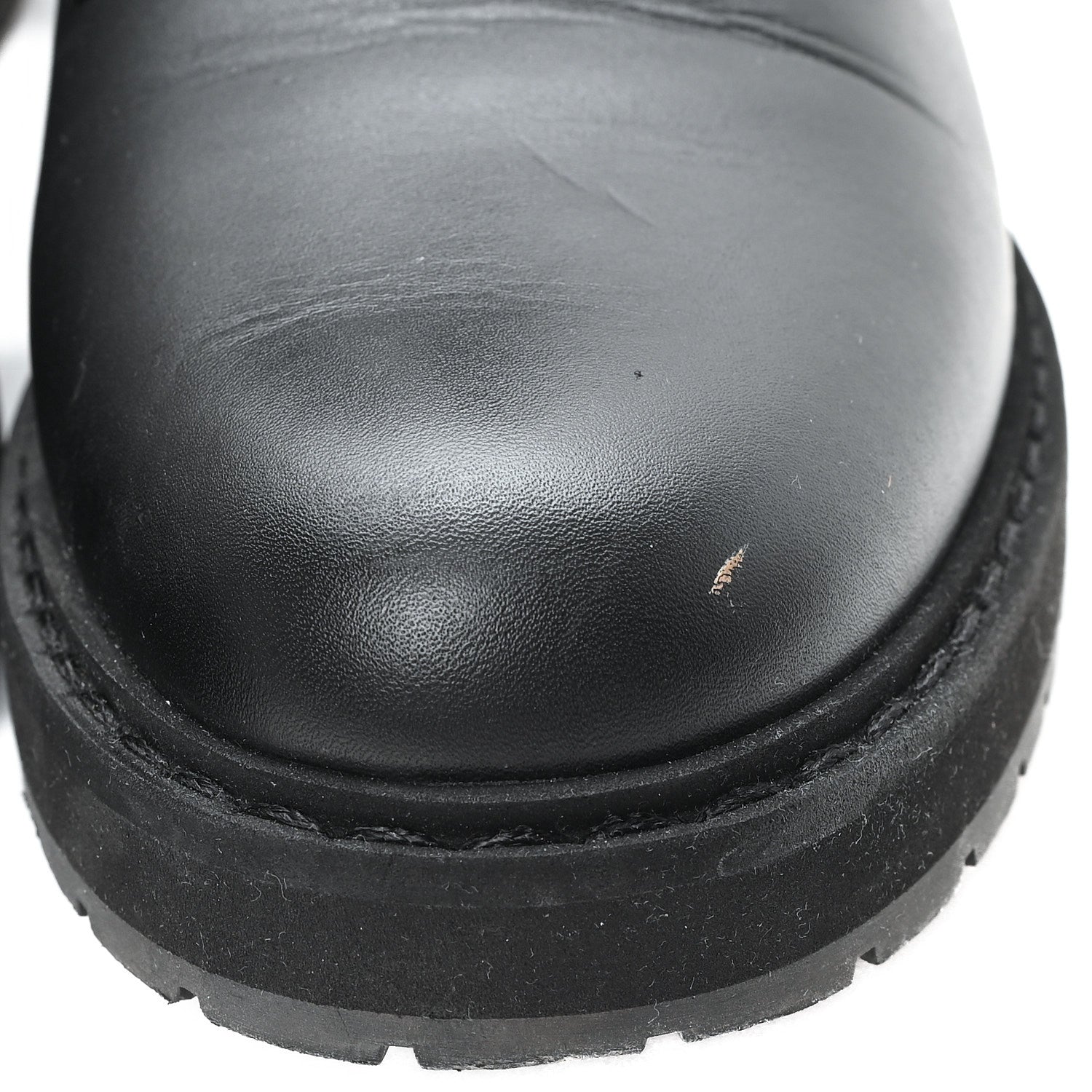 Fendi Calfskin Stretch Fabric Rockoko Biker Boots 39.5 Tobacco