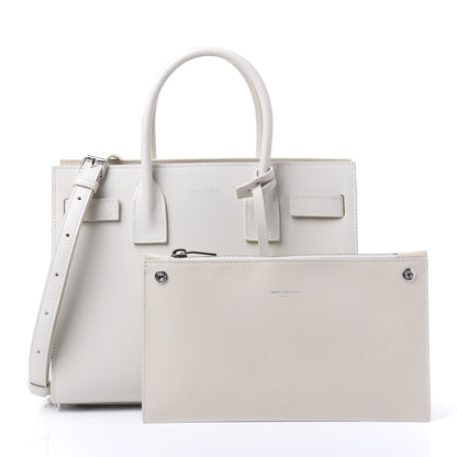 Saint Laurent Grained Calfskin Baby Sac De Jour Crema Soft 2 of 12