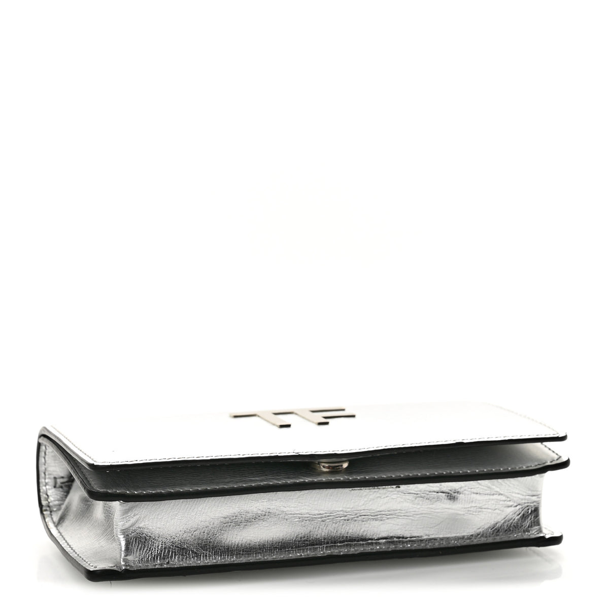 Metallic Palmellato Calfskin TF Mini Bag Silver