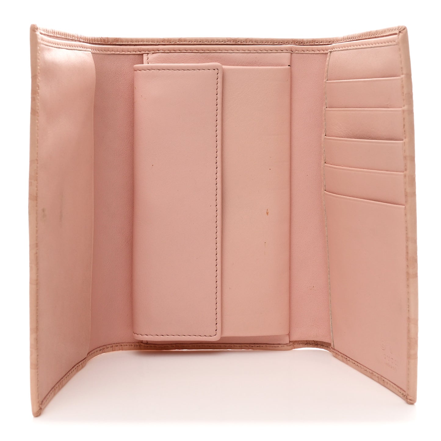 Guccissima Horsebit Clip Wallet Pink