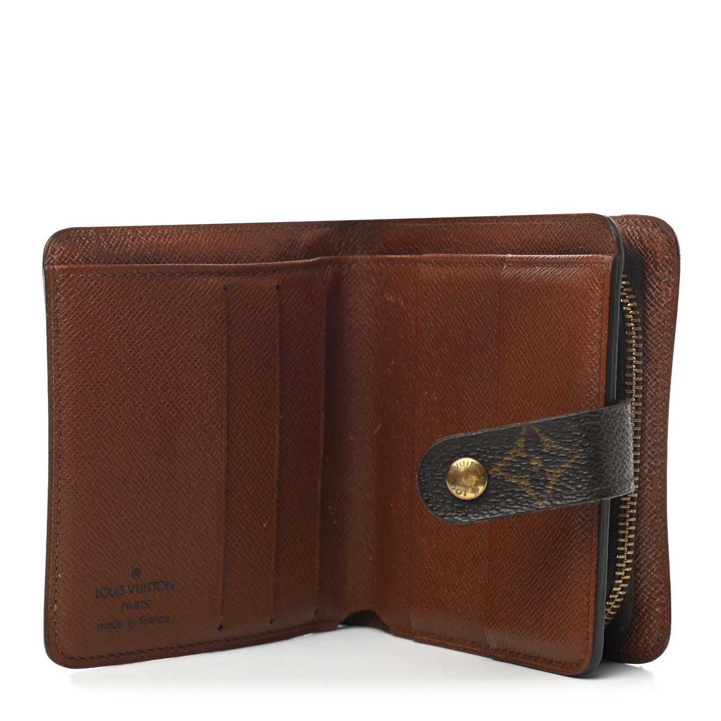 Monogram Compact Zippe Zipped Wallet