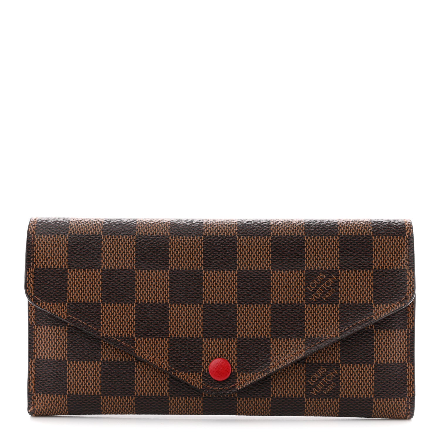 Louis Vuitton Damier Ebene Josephine Wallet Red 1 of 10