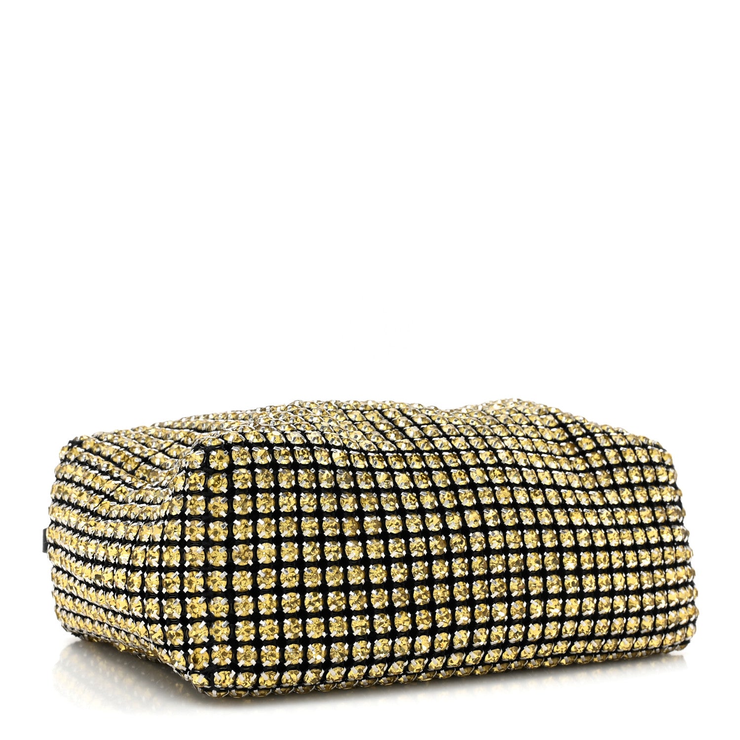 Alexander Wang Mesh Crystal Rhinestone Mini Heiress Pouch Porcelain 4 of 8