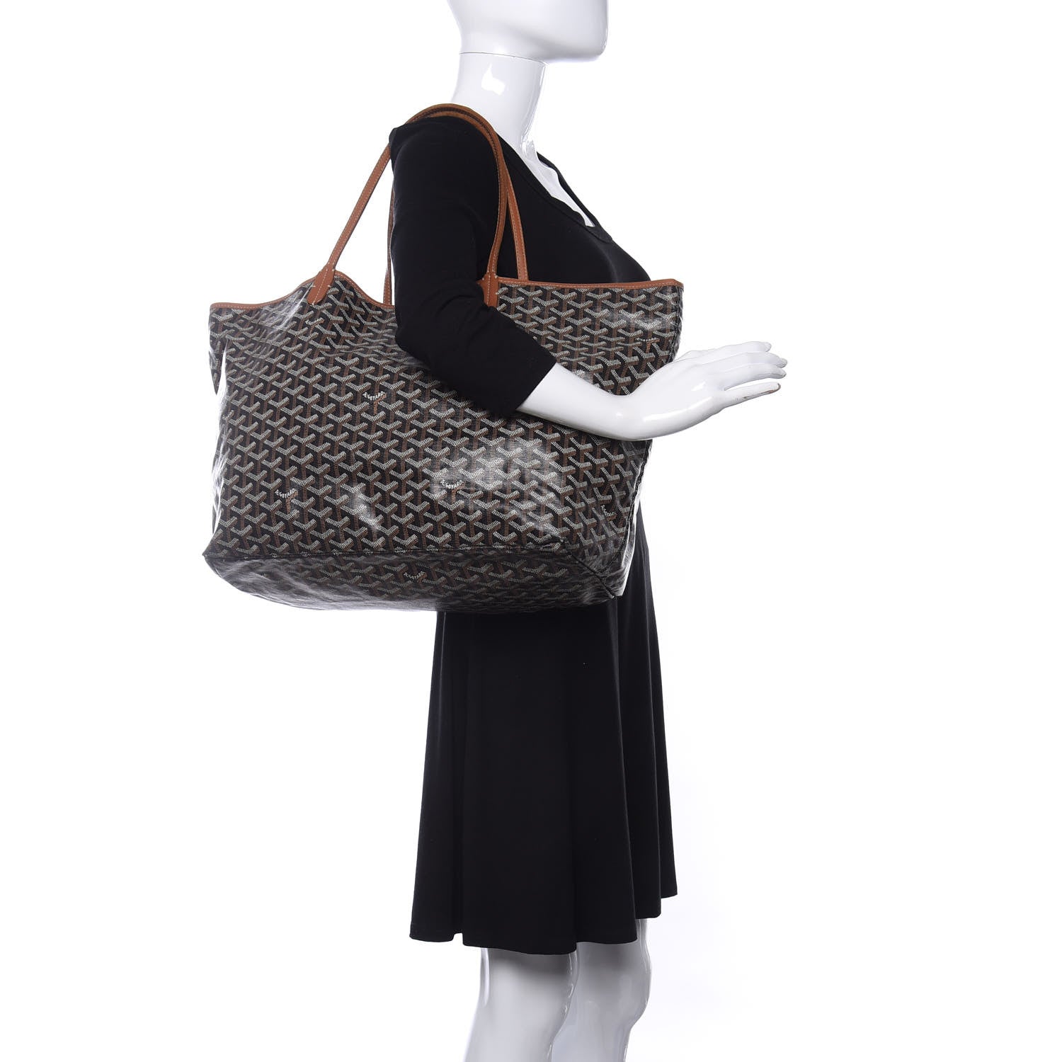 Goyard Goyardine Saint Louis GM Black Gold 2 of 13