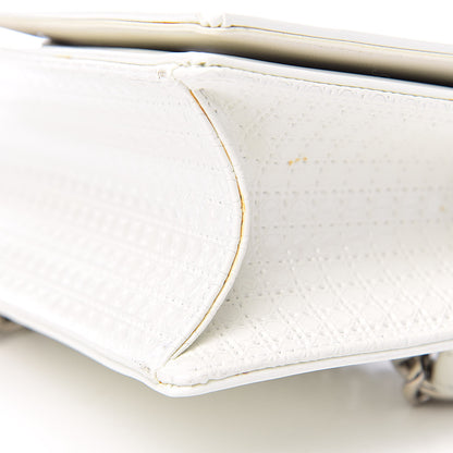 Christian Dior Patent Micro-Cannage Small Diorama Flap Bag White 10 of 13