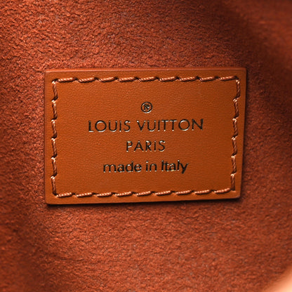 Louis Vuitton Calfskin Debossed Monogram Side Trunk Tan 6 of 10