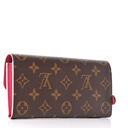 Louis Vuitton Monogram Bloom Flower Emilie Wallet 3 of 7
