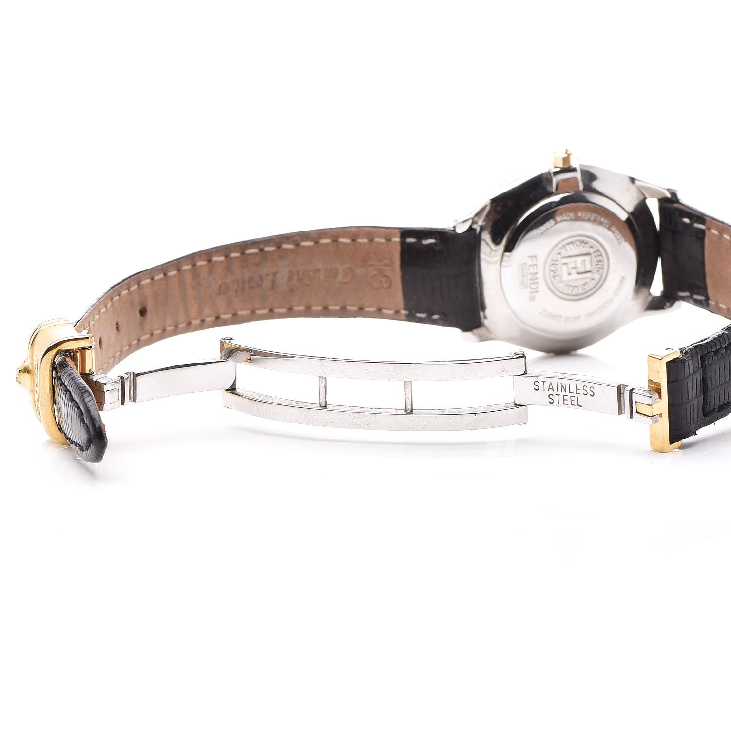 Fendi Stainless Steel Calfskin 26mm Orologi Quartz Watch 6 of 6