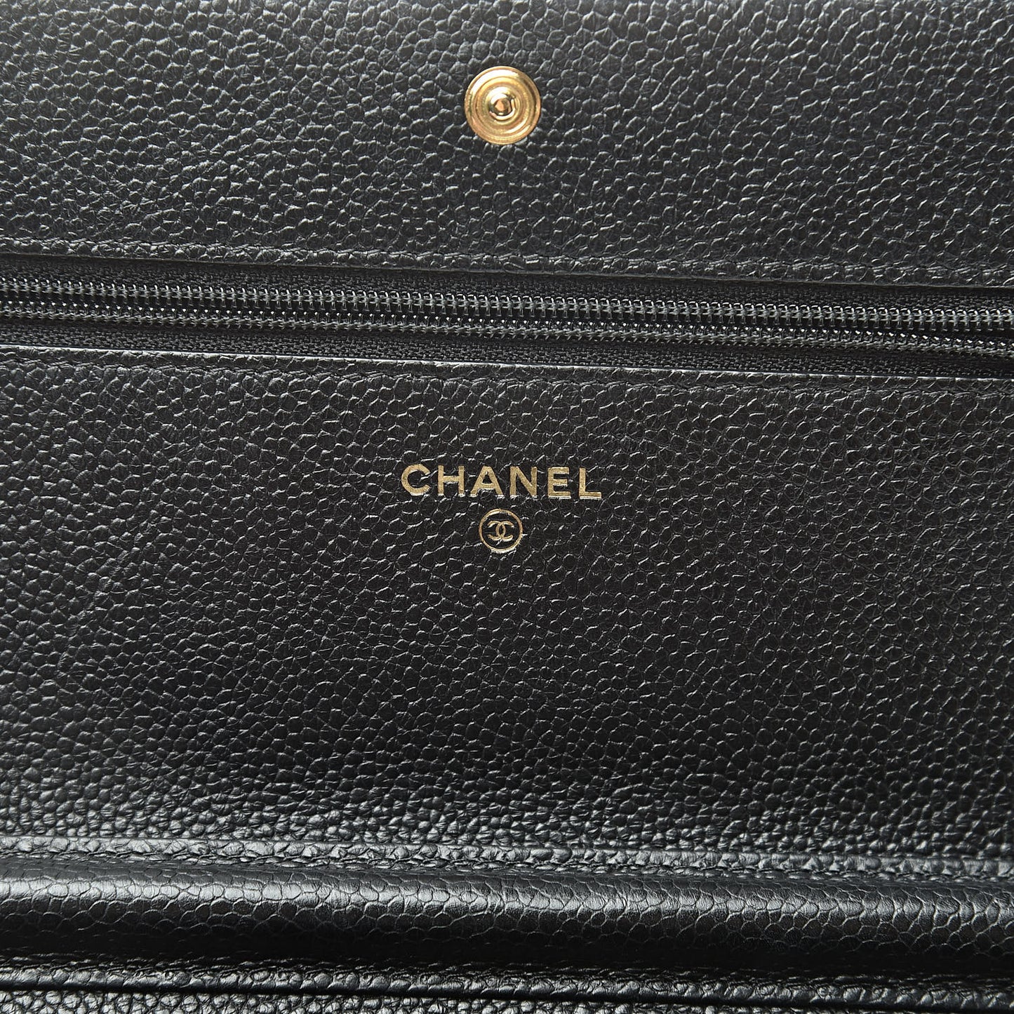 Caviar Quilted Boy Wallet On Chain WOC Black