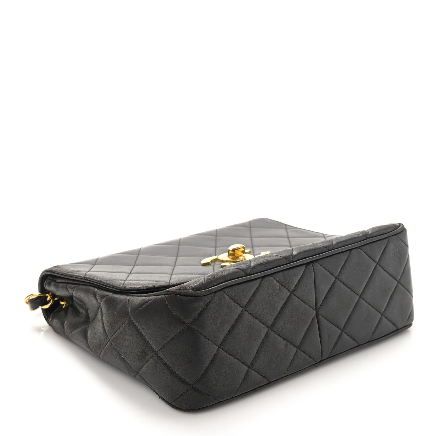 Chanel Lambskin Quilted Mini Square Flap Bag Black 4 of 10