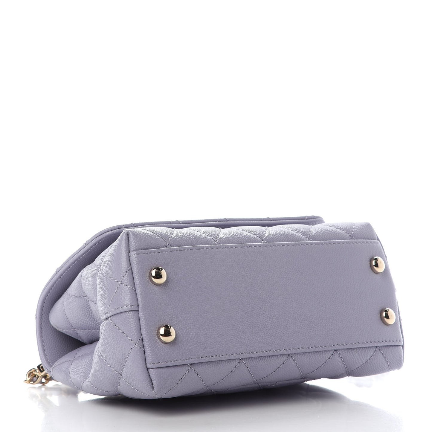 Caviar Quilted Extra Mini Coco Handle Flap Light Purple
