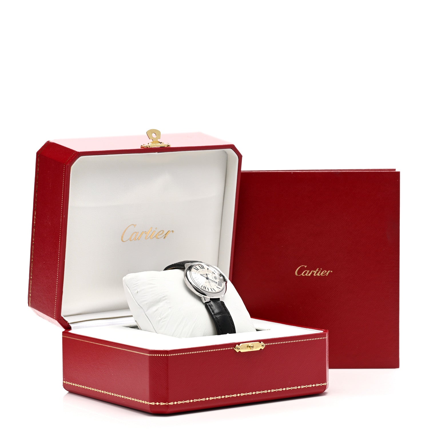 Cartier Stainless Steel Alligator 33mm Ballon Bleu De Cartier Automatic Watch 5 of 5