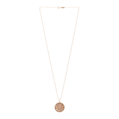 Jennifer Meyer 18K Rose Gold Diamond Good Luck Pendant Necklace 3 of 5