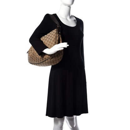 Gucci Monogram Medium Sukey Hobo Dark Brown 2 of 12