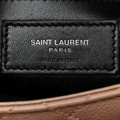 Saint Laurent Calfskin Tri-Quilt Monogram Medium College Bag Pink 6 of 10