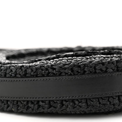 Saint Laurent Raffia Sac Round Black 8 of 9