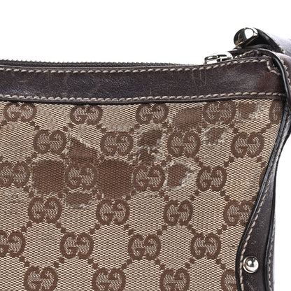 Gucci Monogram Web Studded Pelham Shoulder Bag Dark Brown 12 of 18