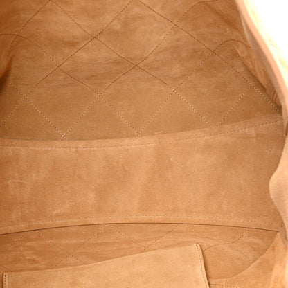 Chanel Grained Nubuck Calfskin Quilted Maxi Shopping Bag Beige 5 of 10