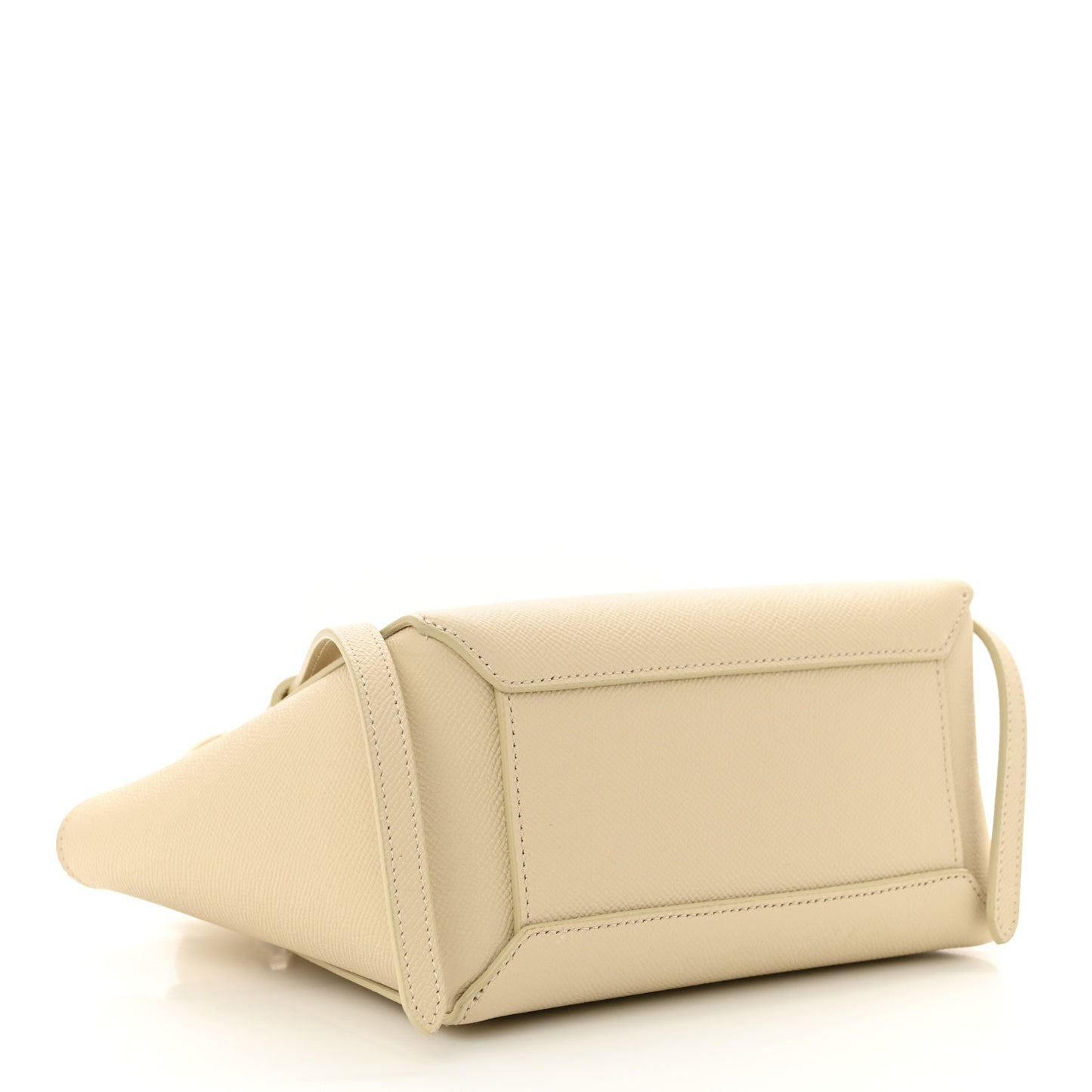 Grained Calfskin Nano Belt Bag Chalk