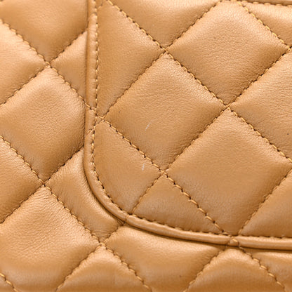 Chanel Lambskin Quilted Mini Rectangular Flap Camel 11 of 12