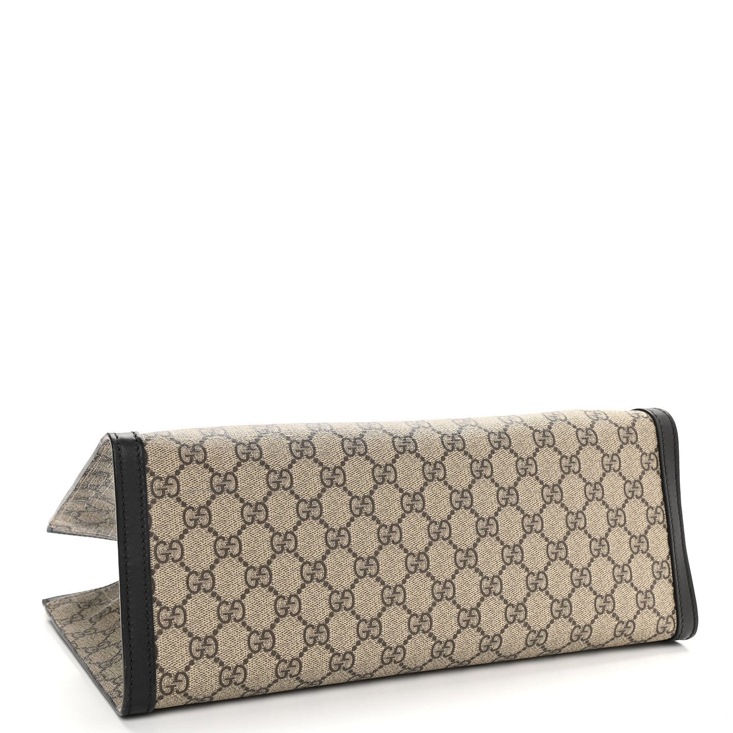 GG Supreme Monogram Medium Padlock Tote Black