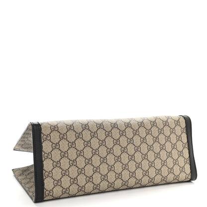 Gucci GG Supreme Monogram Medium Padlock Tote Black 4 of 10