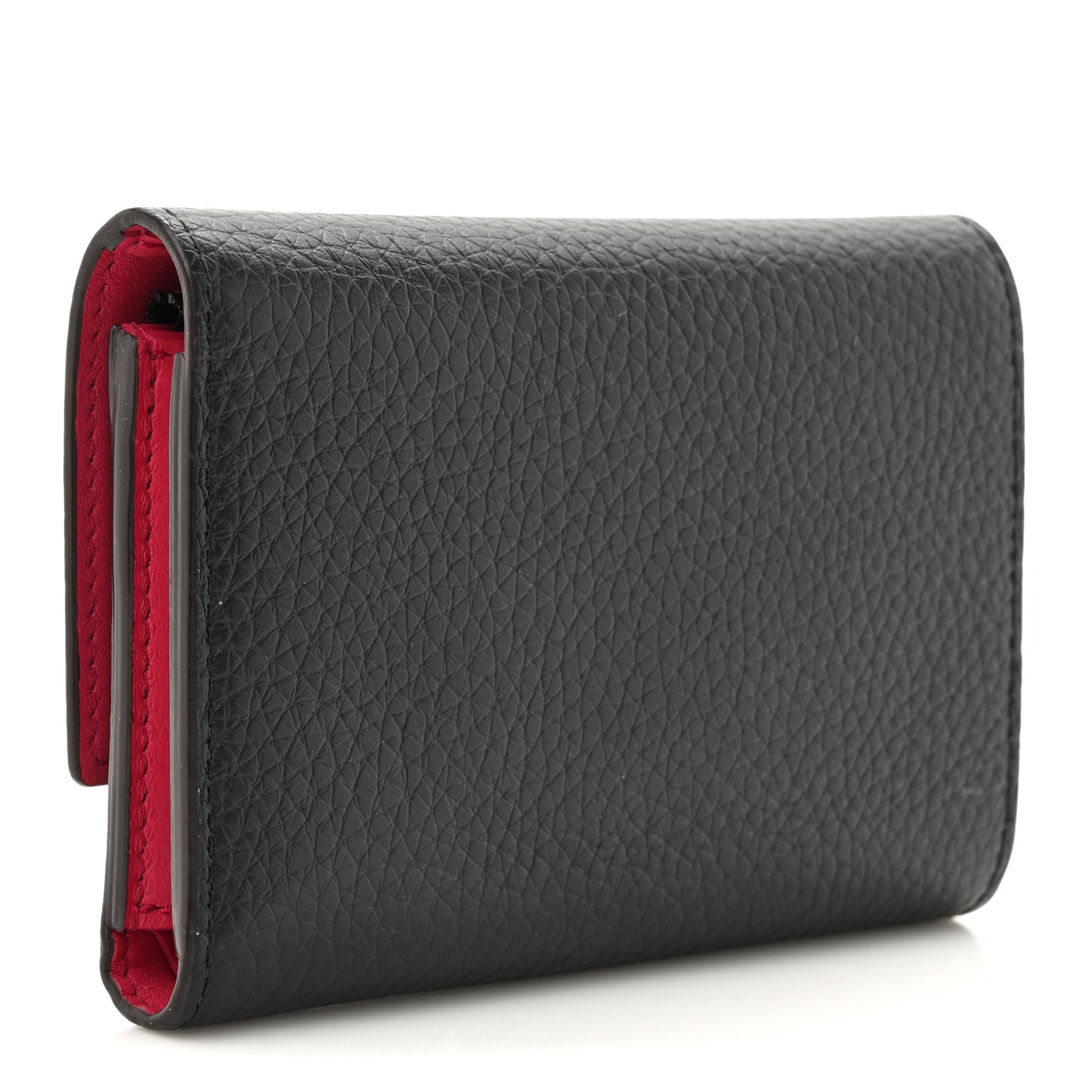 Taurillon Capucines Compact Wallet Black