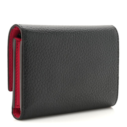 Louis Vuitton Taurillon Capucines Compact Wallet Black 3 of 7