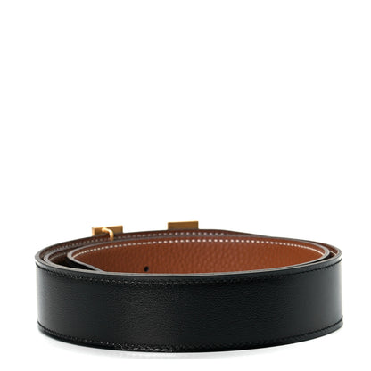 Hermes Swift Togo 32mm H Belt 90 Black Gold 2 of 4