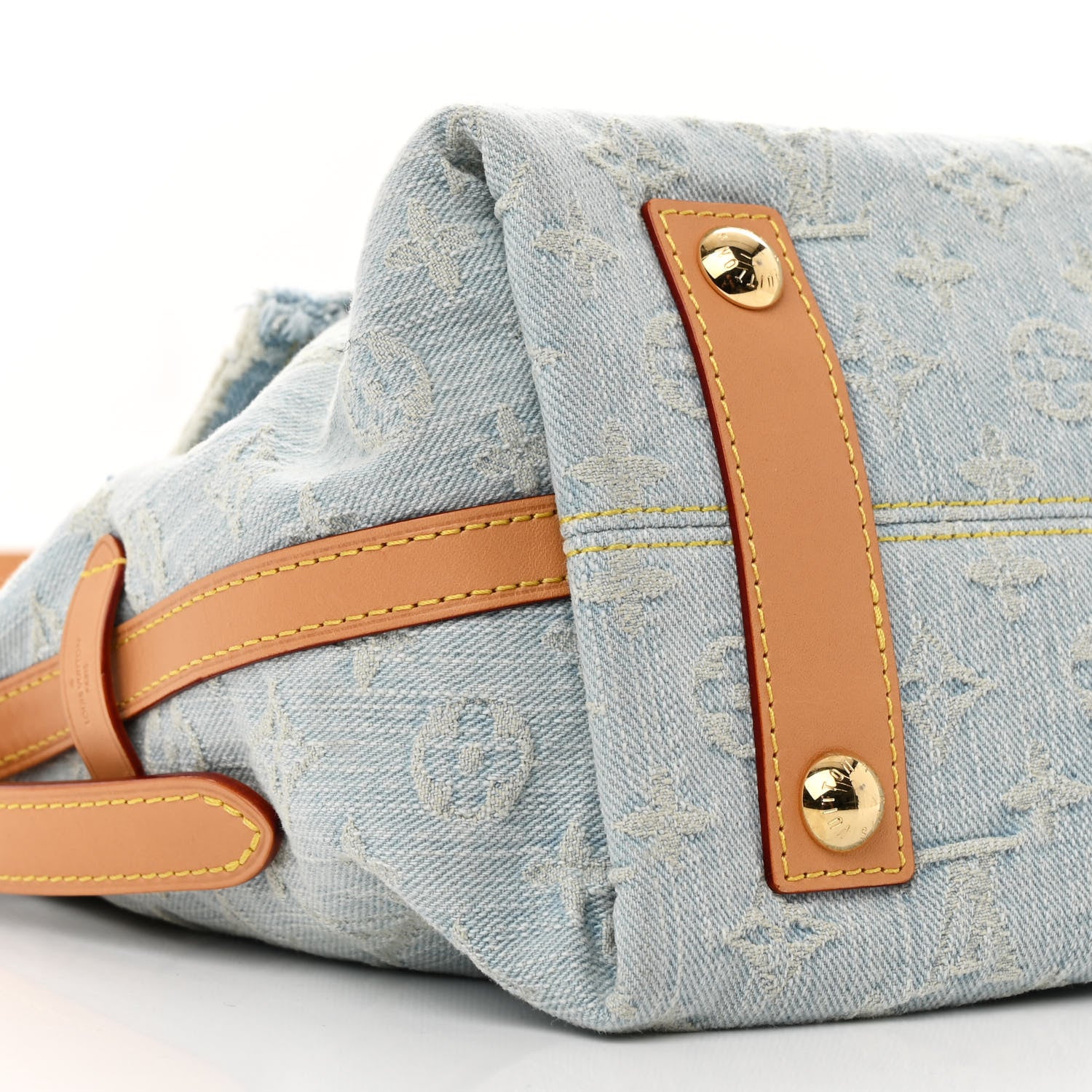 Louis Vuitton Monogram Denim CarryAll PM Sky Blue 11 of 12