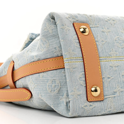 Louis Vuitton Monogram Denim CarryAll PM Sky Blue 11 of 12