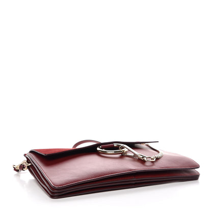 Chloe Calfskin Suede Medium Faye Shoulder Bag Plum Purple 4 of 10
