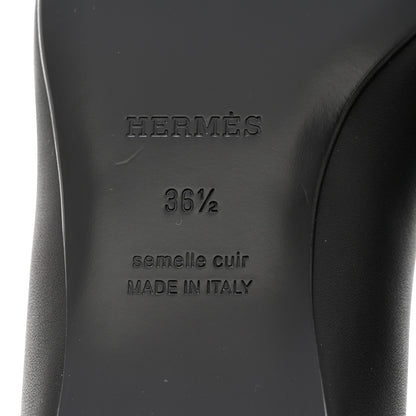 Hermes Calfskin Danseuse Ballerina Flats 36.5 Black 6 of 9