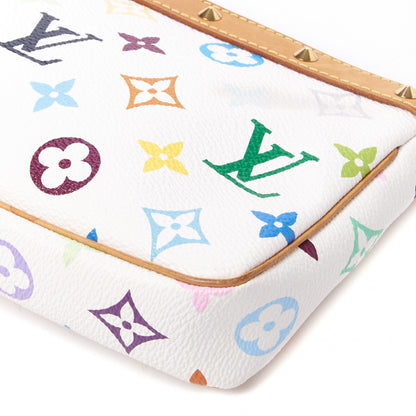 Louis Vuitton Monogram Multicolor Pochette Accessories White 4 of 10