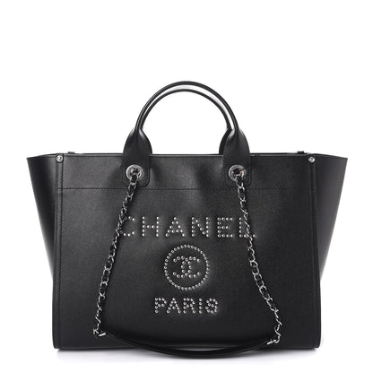 Chanel Caviar Medium Studded Deauville Tote Black 1 of 7