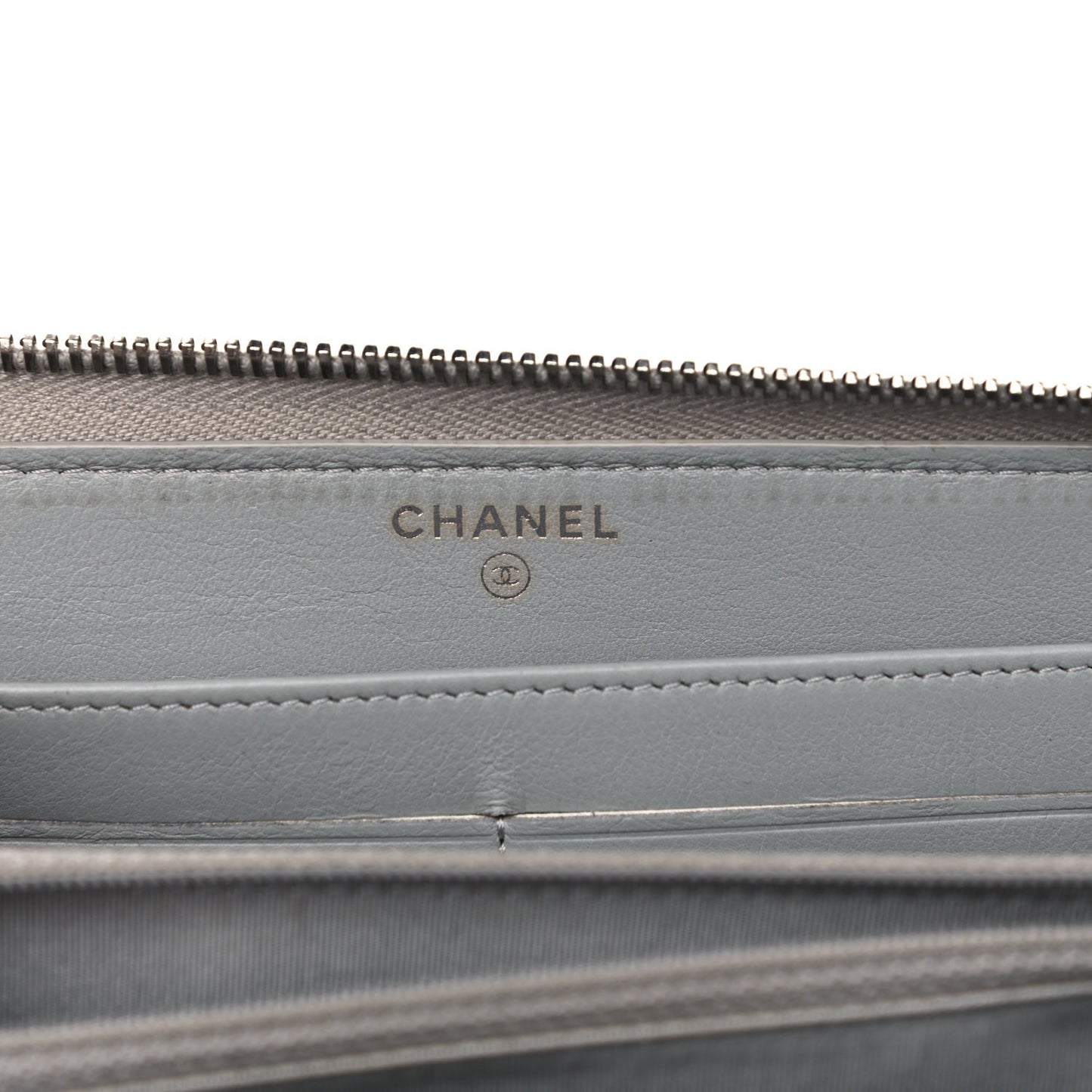 Canvas Deauville Zip Around Wallet Grey